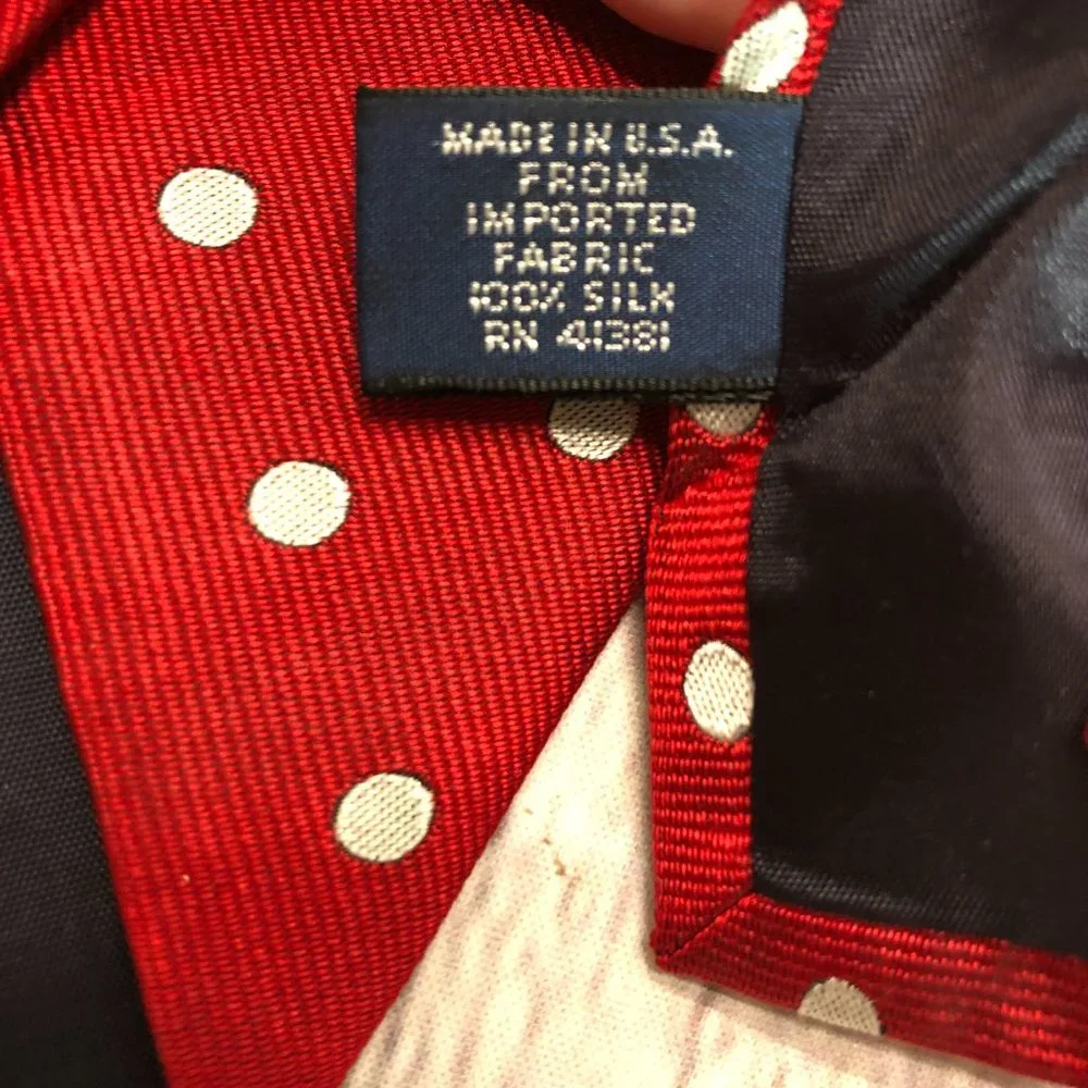 🛍🛍SOLD polo ralph lauren deep red neck tie - Picture 6 of 7
